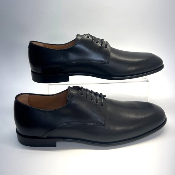 Salvatore Ferragamo Fosco Shoes Men Black Leather Shoes Size 9 main image 4